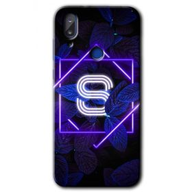 Vestel E5 Dark Neon Yaprak S Harfi Baskılı Uyumlu Silikon Kılıf