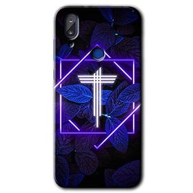 Vestel E5 Dark Neon Yaprak T Harfi Baskılı Uyumlu Silikon Kılıf