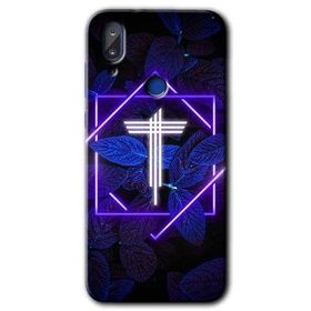 Vestel E5 Dark Neon Yaprak T Harfi Baskılı Uyumlu Silikon Kılıf
