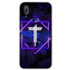 Vestel E5 Dark Neon Yaprak T Harfi Baskılı Uyumlu Silikon Kılıf