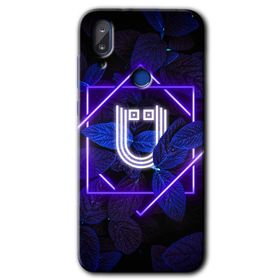 Vestel E5 Dark Neon Yaprak U Harfi Baskılı Uyumlu Silikon Kılıf