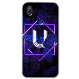 Vestel E5 Dark Neon Yaprak U Harfi Baskılı Uyumlu Silikon Kılıf