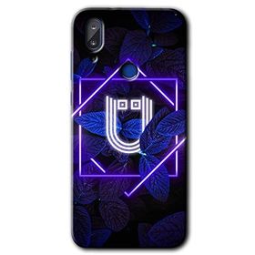 Vestel E5 Dark Neon Yaprak U Harfi Baskılı Uyumlu Silikon Kılıf