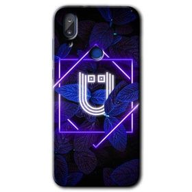 Vestel E5 Dark Neon Yaprak U Harfi Baskılı Uyumlu Silikon Kılıf