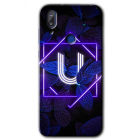 Vestel E5 Dark Neon Yaprak U Harfi Baskılı Uyumlu Silikon Kılıf
