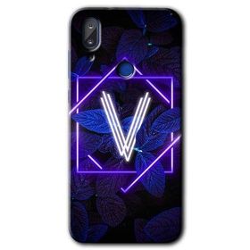 Vestel E5 Dark Neon Yaprak V Harfi Baskılı Uyumlu Silikon Kılıf
