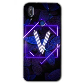 Vestel E5 Dark Neon Yaprak V Harfi Baskılı Uyumlu Silikon Kılıf