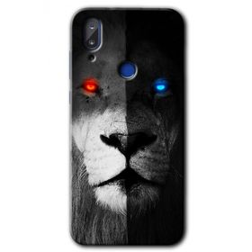 Vestel E5 Fire and Ice Lion Baskılı Uyumlu Silikon Kılıf