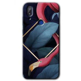 Vestel E5 Flamingo Yaprak Baskılı Uyumlu Silikon Kılıf