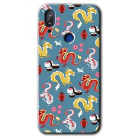 Vestel E5 Funky Dragon Baskılı Uyumlu Silikon Kılıf