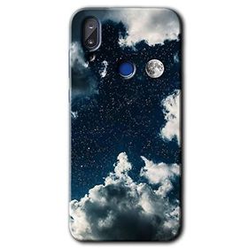 Vestel E5 Gece Gökyüzü Baskılı Uyumlu Silikon Kılıf
