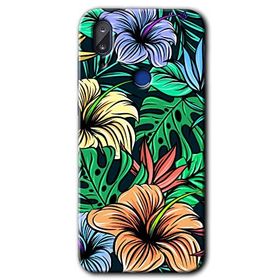 Vestel E5 Hibiscus Flowers Baskılı Uyumlu Silikon Kılıf