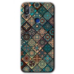 Vestel E5 Mandala Desen Baskılı Uyumlu Silikon Kılıf