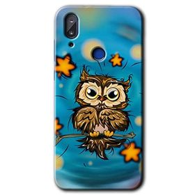Vestel E5 Owl Bird Stars Baskılı Uyumlu Silikon Kılıf