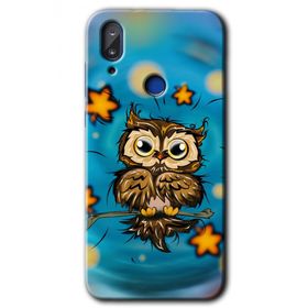 Vestel E5 Owl Bird Stars Baskılı Uyumlu Silikon Kılıf