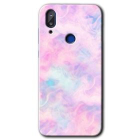 Vestel E5 Pembe Duman Baskılı Uyumlu Silikon Kılıf