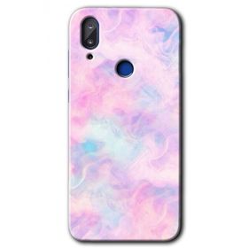 Vestel E5 Pembe Duman Baskılı Uyumlu Silikon Kılıf