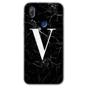 Vestel E5 Siyah Mermer Desenli Ö Harfi Baskılı Uyumlu Silikon Kılıf
