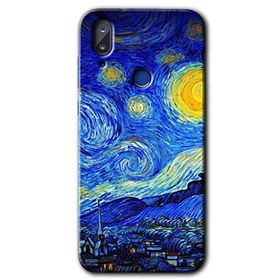 Vestel E5 Starry Night Baskılı Uyumlu Silikon Kılıf