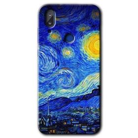 Vestel E5 Starry Night Baskılı Uyumlu Silikon Kılıf