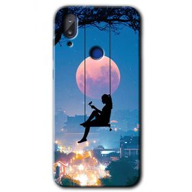 Vestel E5 Yalnız Kadın Baskılı Uyumlu Silikon Kılıf