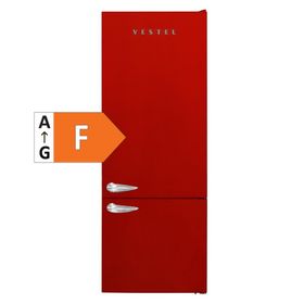Vestel NFK52001 Retro Kırmızı Buzdolabı