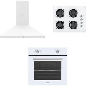 Vestel Piramit AF-5661 YB - AO-65104 B DG-T - Ad 60030 B Beyaz 3'lü Ankastre Set