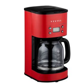 Vestel Retro Kırmızı Filtre Kahve Makinesi