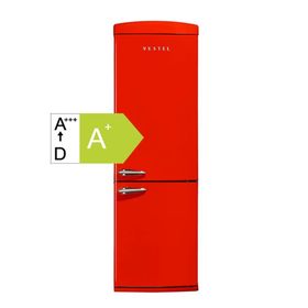 Vestel Retro NFK350 Kırmızı Buzdolabı