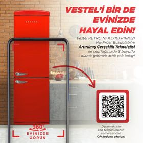 Vestel Retro NFK37201 Buzdolabı