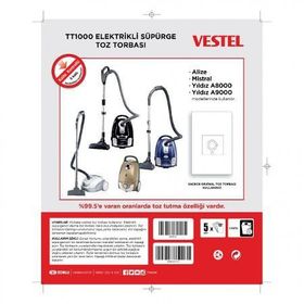 Vestel TT1000 Elektrikli Süpürge Toz Torbası