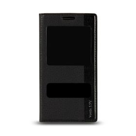 Vestel Venus 5.5V Siyah Gizli Mıknatıslı Pencereli Magnum Telefon Kılıfı