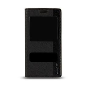 Vestel Venus 5.5V Siyah Gizli Mıknatıslı Pencereli Magnum Telefon Kılıfı