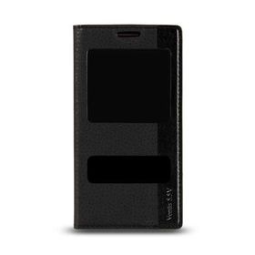 Vestel Venus 5.5V Siyah Gizli Mıknatıslı Pencereli Magnum Telefon Kılıfı
