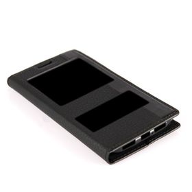Vestel Venus 5.5V Siyah Gizli Mıknatıslı Pencereli Magnum Telefon Kılıfı