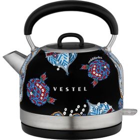 Vestel X Aslı Filinta Retro Siyah Çini Su Isıtıcı