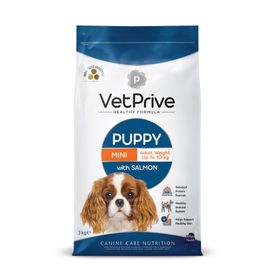 Vet Prive Mini Puppy Salmon Somonlu 3 kg Yavru Köpekler İçin Mama