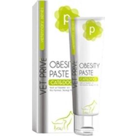 Vet Prive Veterinary Obesity 100 gr Paste Kedi ve Köpekler için Kilo Kontrolü Desteği Malt Macun