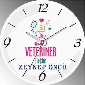 Veteriner Hekim Bombeli Gerçek Cam Duvar Saati