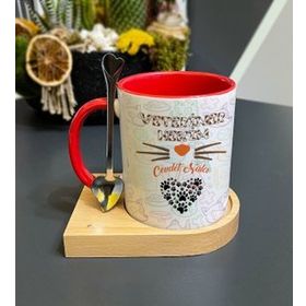 Veteriner Hekim Kırmızı Kupa Bardak