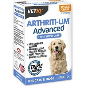 Vetıq Arthriti um Hip joint Care Köpek Eklem Ve Kemik Sağlığı Destekleyici 45 Tablet