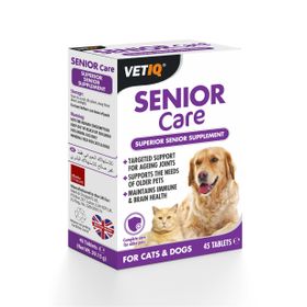 Vetiq Senior Care 45 Tablet Yaşlı Köpek ve Kediler İçin Bakım Desteği