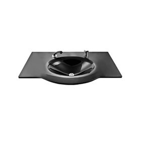 Vetrola 80 x 56 cm Platin Modeli Cam Lavabo