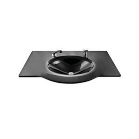 Vetrola 80 x 56 cm Platin Modeli Cam Lavabo