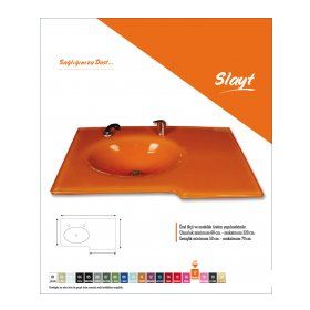 Vetrola 80 x 56 cm Slayt Modeli Cam Lavabo