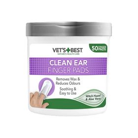 Vet's Best 50 Adet Parabensiz Parmak Kedi Göz ve Kulak Temizleme Pedi