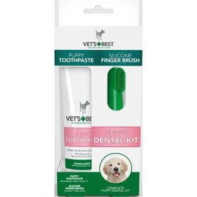 Vet's Best Yavru Köpekler İçin Ağız ve 100 gr Diş Bakım Macun Seti
