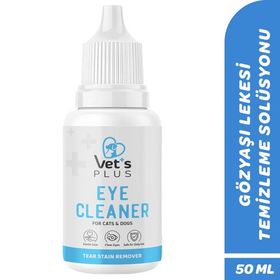 Vet’S Plus 50 ml Kedi ve Köpekler İçin Gözyaşı Lekesi Temizleme Solüsyonu