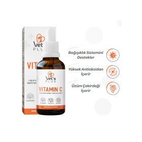 Vet's Plus 50 ml Vitamin C Kedi ve Köpekler İçin Damla