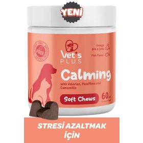 Vet's Plus Calming Kedi ve Köpekler İçin Sakinleştirici 60'lı Çiğnenebilir Tablet